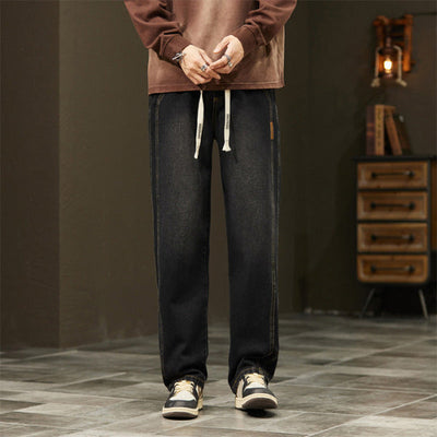 MIKE - GERADE JEANS IM JAPANISCHEN STIL