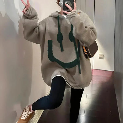 Nika - Niedlicher Smiley Hoodie