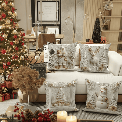 CozyFest – Weihnachtlich Gestalteter Kissenbezug Für Wohnkultur