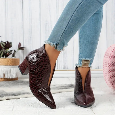 CityBelle Damen Slipper Stiefel – Elegante Ankle Boots für den Alltag