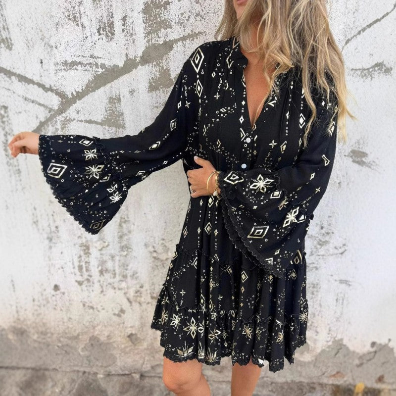 Marieke™ | Elegantes Kleid mit Laternenärmeln
