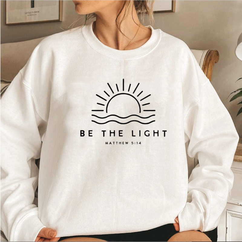 Gigi | Stijlvolle Sweater "BE THE LIGHT"