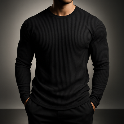 Gervase - Strick Pullover Mit Rippmuster
