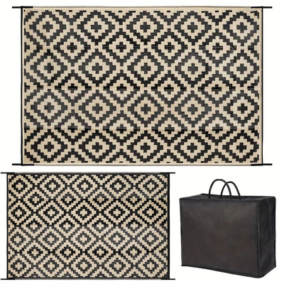 Stilvoller Boho-Outdoor-Teppich
