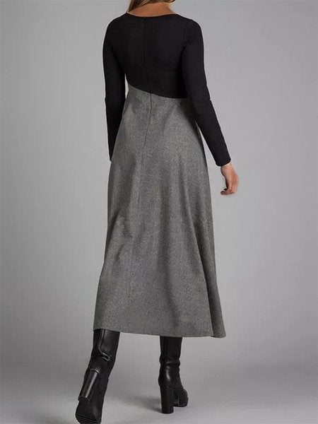 Tanith - Elegantes Freizeitkleid mit langen Ärmeln