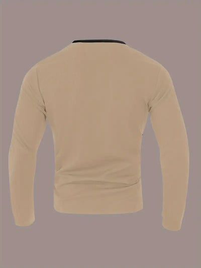 Kyran – Langärmliges Henley Hemd Mit Waffelmuster