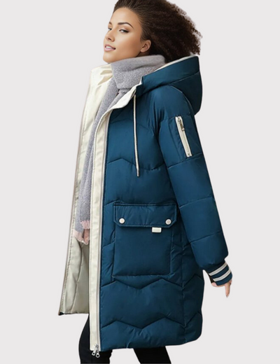 Alessia | Kuscheliger Winter gefütterter Parka Damenmantel