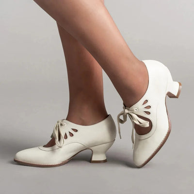 Georgina | Elegante Retro-Schuhe mit niedrigem Absatz