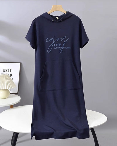 Saskia™ | Lässiges Hoodiekleid