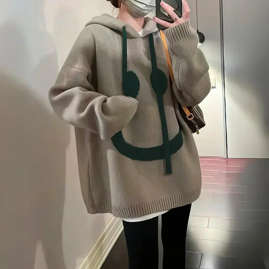 Nika - Niedlicher Smiley Hoodie