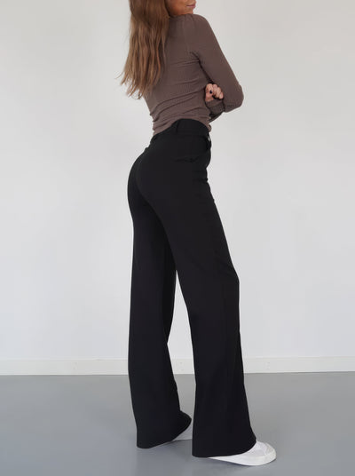 Talia - Elegante Hose mit hoher Taille und weitem Bein