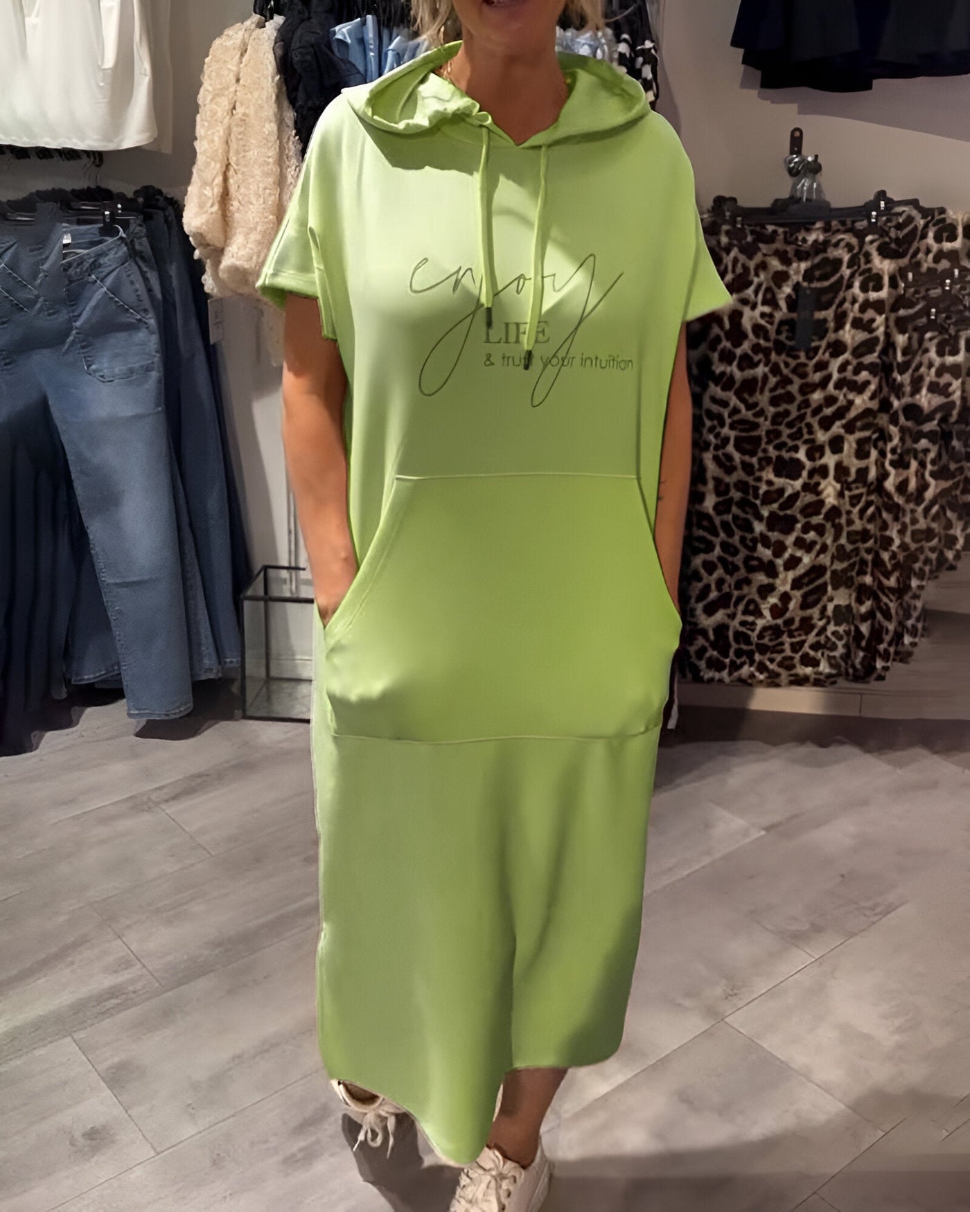 Saskia™ | Lässiges Hoodiekleid