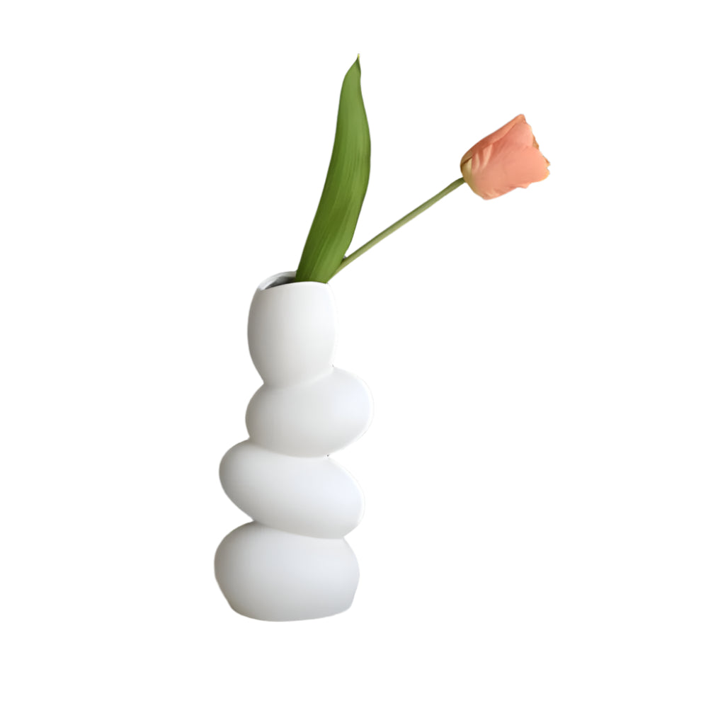 OvaForm Skulpturale Keramikvase – Große eiförmige moderne Mittelpunktdekoration