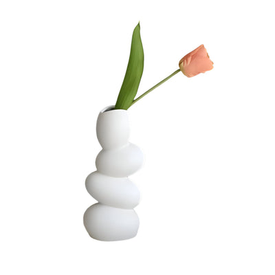 OvaForm Skulpturale Keramikvase – Große eiförmige moderne Mittelpunktdekoration