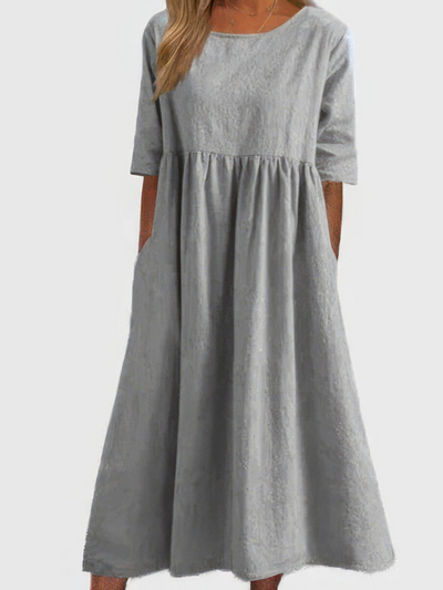 AMIRA - LOCKERES KLEID MIT TASCHEN