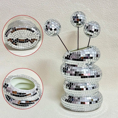 GlamSphere – Spiegelverkleidete Discovase mit Retrocharme und modernem Flair