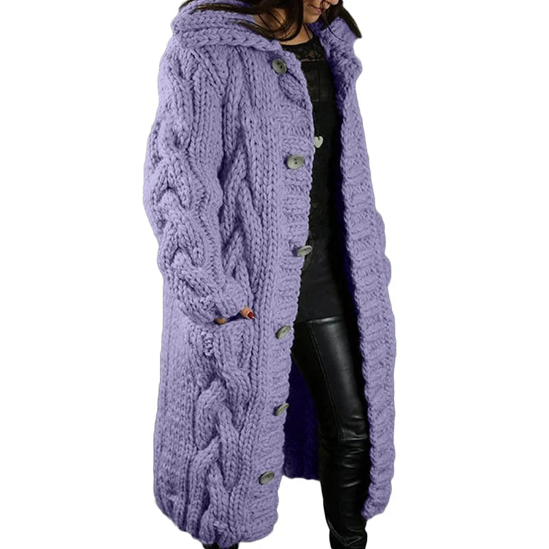 Vestine - Dick gestrickte Strickjacke