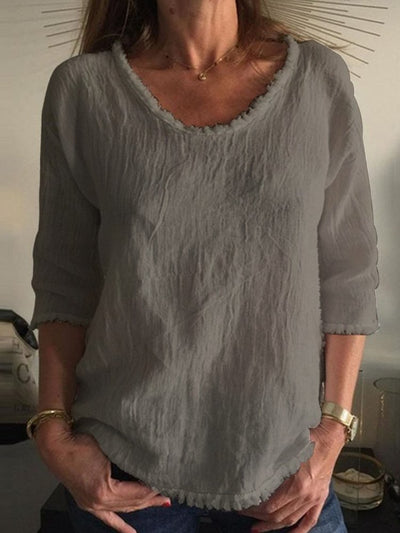 Calista | Lässiges Leinenoberteil
