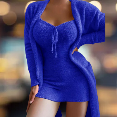 Zoey - Ausgefallenes, kurzes superweiches Set