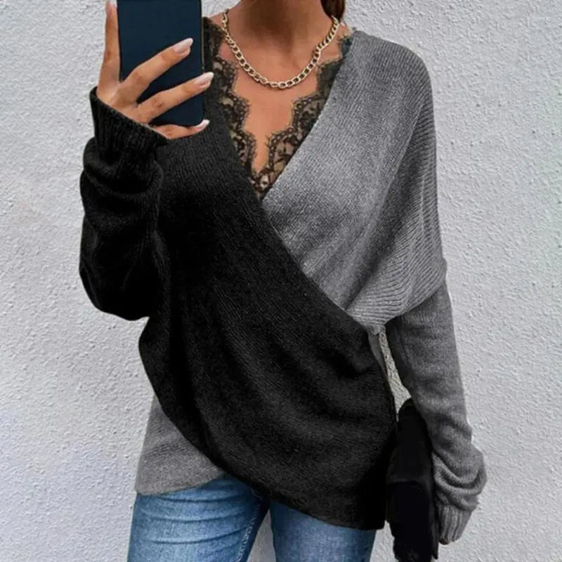 DILARA - LANGÄRMELIGER STRICKPULLOVER