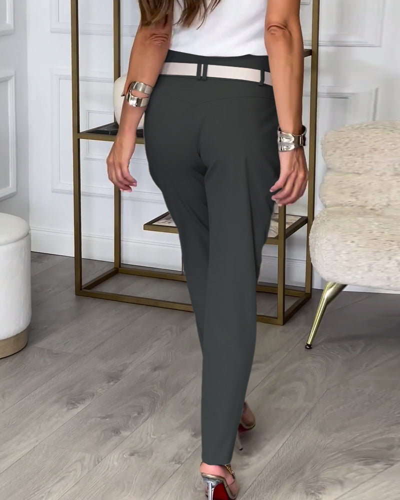 Mirella | Elegante Hose mit Gürtel