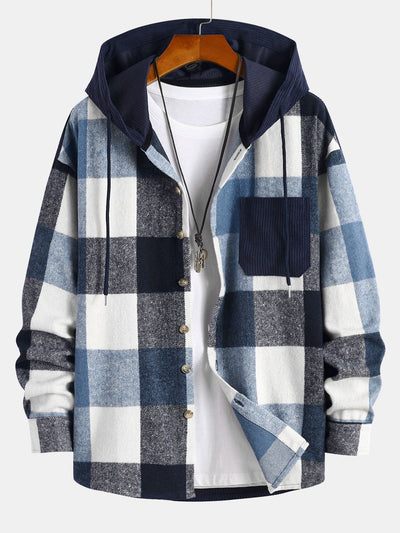 Gaston – Flanell Hemd Mit Kapuze