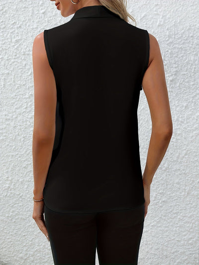 Annabel™ | Ärmellose Bluse mit V-Ausschnitt
