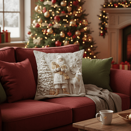 CozyFest – Weihnachtlich Gestalteter Kissenbezug Für Wohnkultur