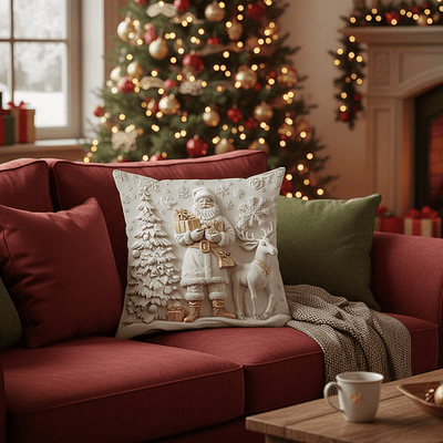 CozyFest – Weihnachtlich Gestalteter Kissenbezug Für Wohnkultur