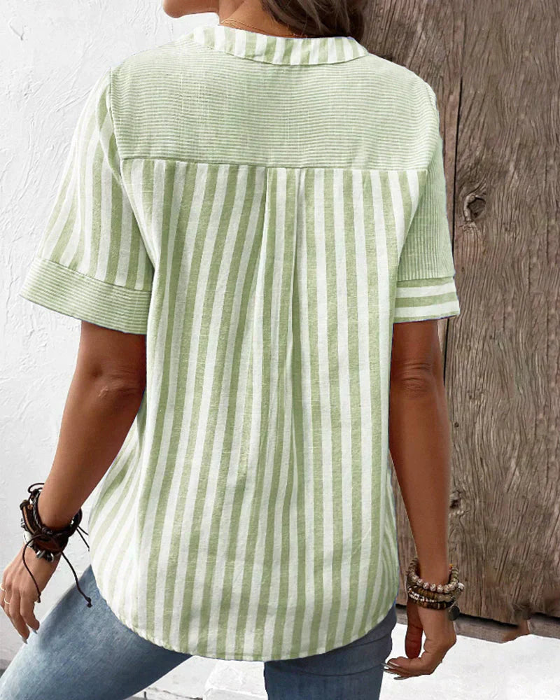 Frederique™ | Elegante gestreifte Bluse