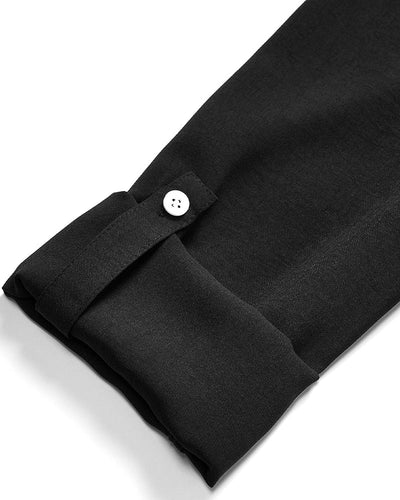 Ada | Legere Bluse mit Paillettenknöpfen