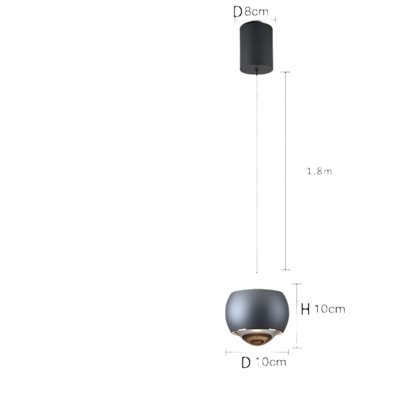 HaloForm – Minimalistische Pendelleuchte mit LED-Licht und elegantem kreisförmigem Design