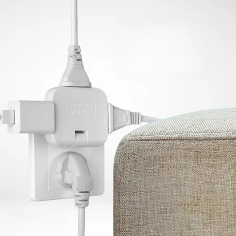 FlexiPlug – Ultradünne 180° drehbare Steckdosenleiste mit mehreren Steckdosen