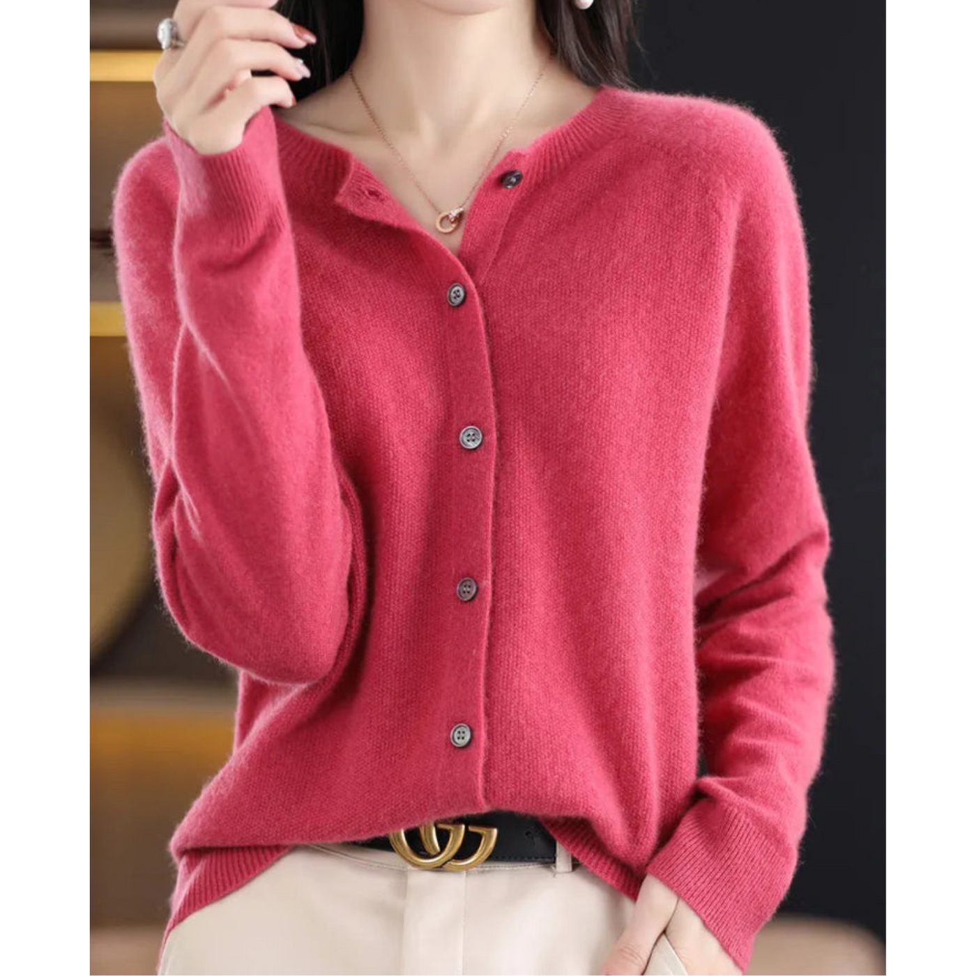 Warme Strickjacke für Frauen