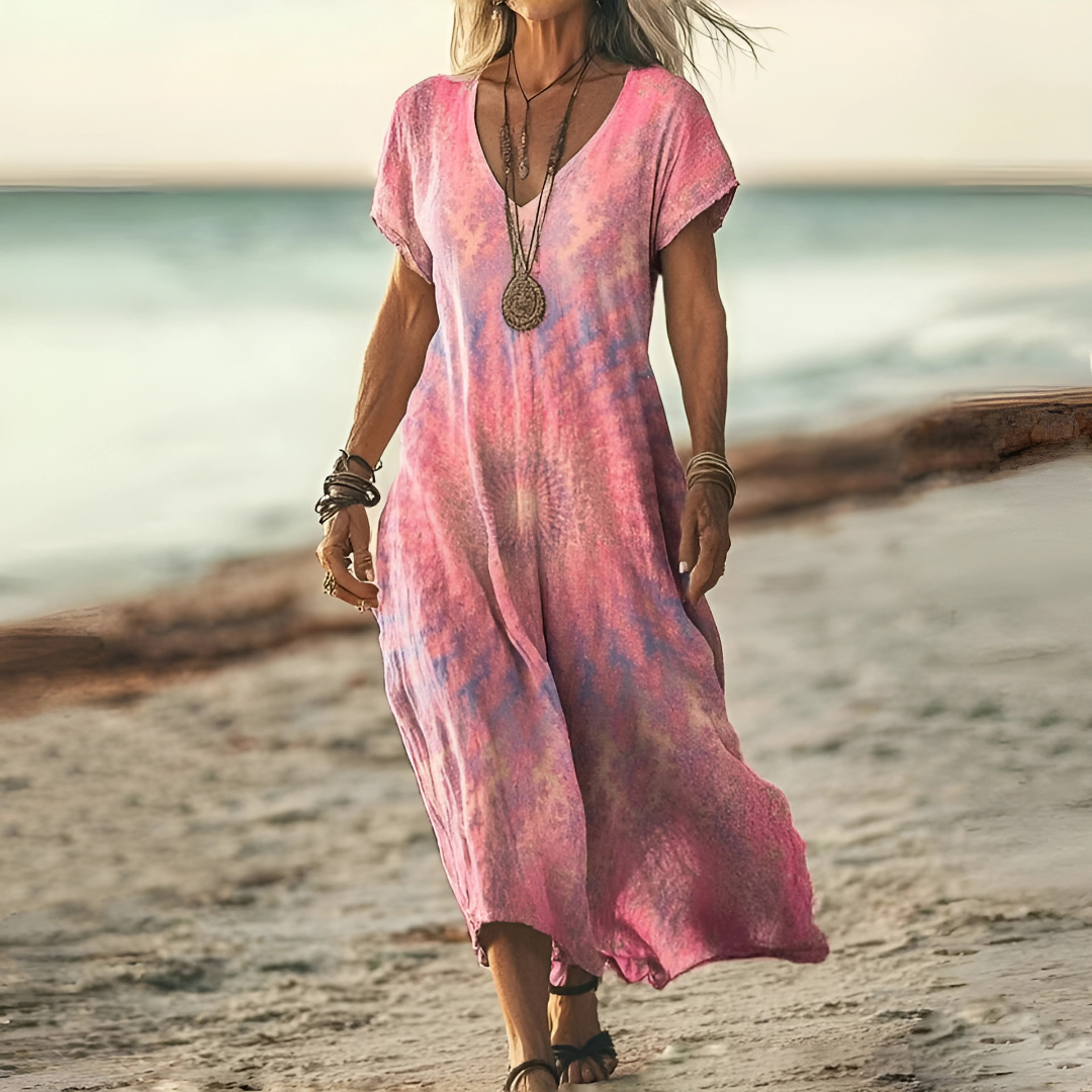 Laura™ | Vintage-Kleid mit Farbverlauf