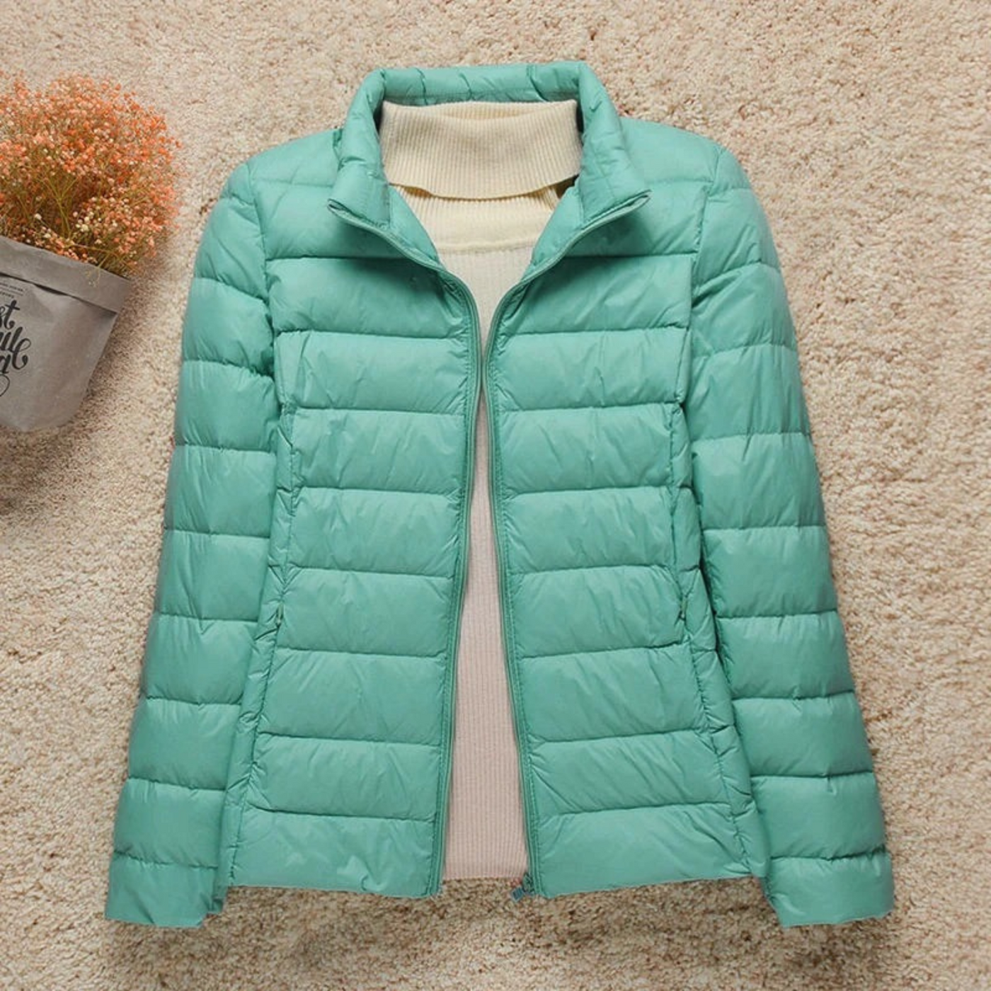 Sarah - Gewattete Jacke mit Kapuze