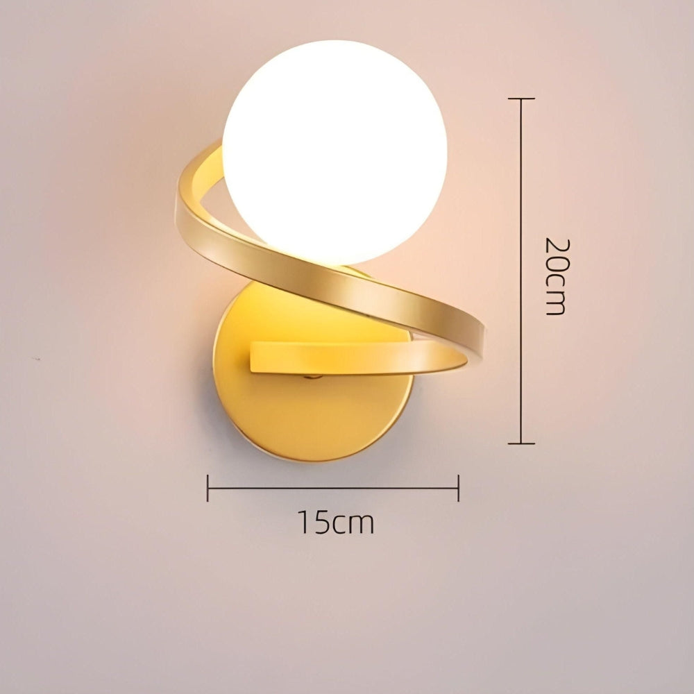 LumiSpire – Spirale LED-Wandleuchte mit modernem Design