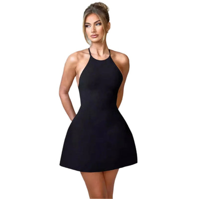 Zarella Verstellbares Haltern Mini-Kleid