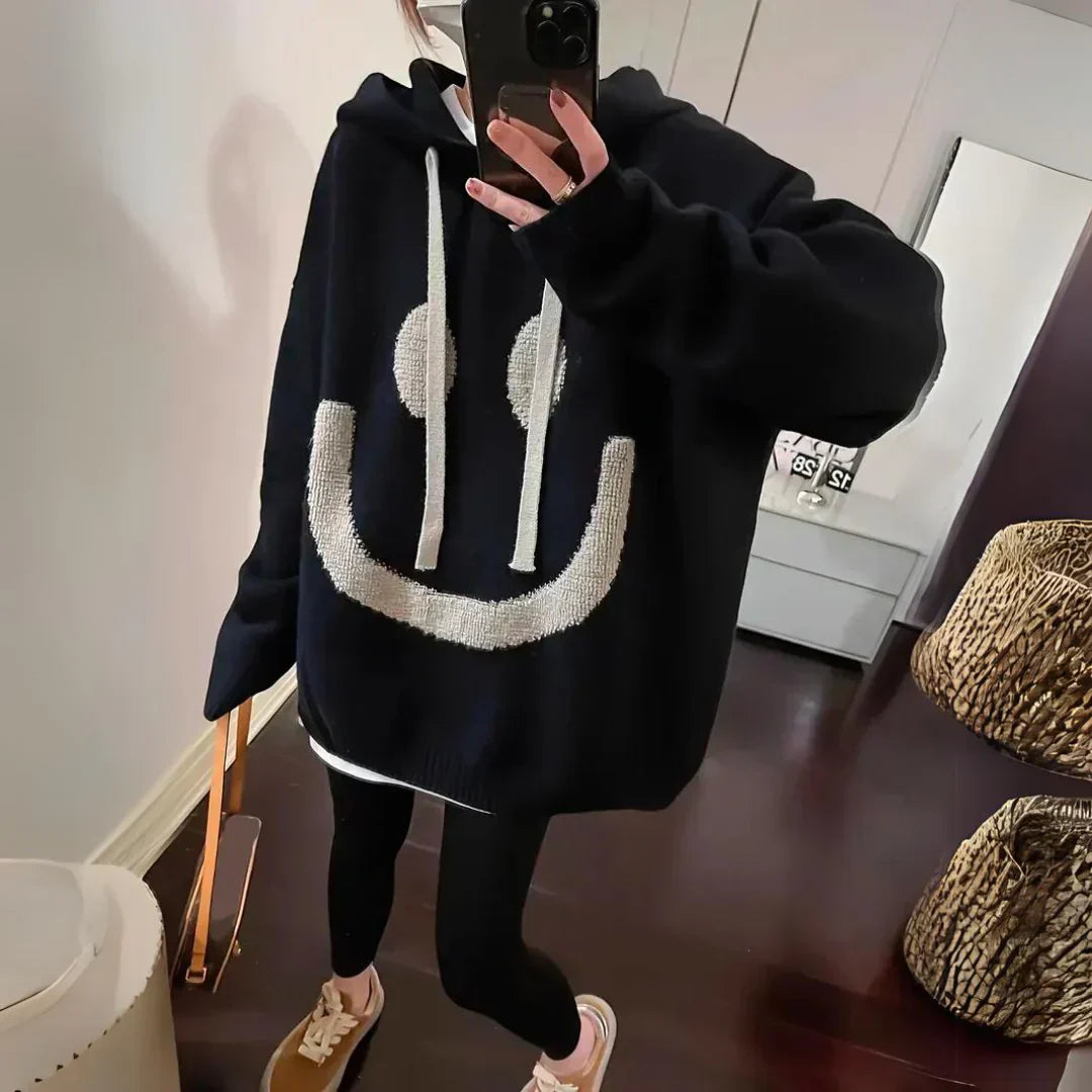 Nika - Niedlicher Smiley Hoodie