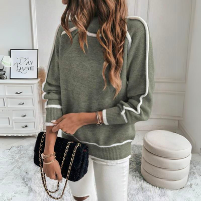 Kaylee - Eleganter Rundhalsausschnitt Pullover