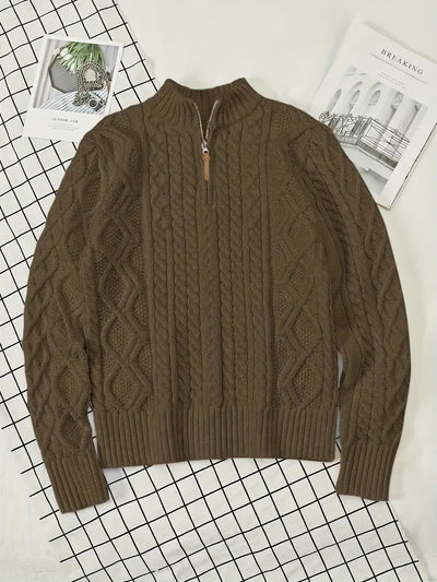 Rabada – Strickpullover Mit Halbem Reißverschluss Und Stehkragen