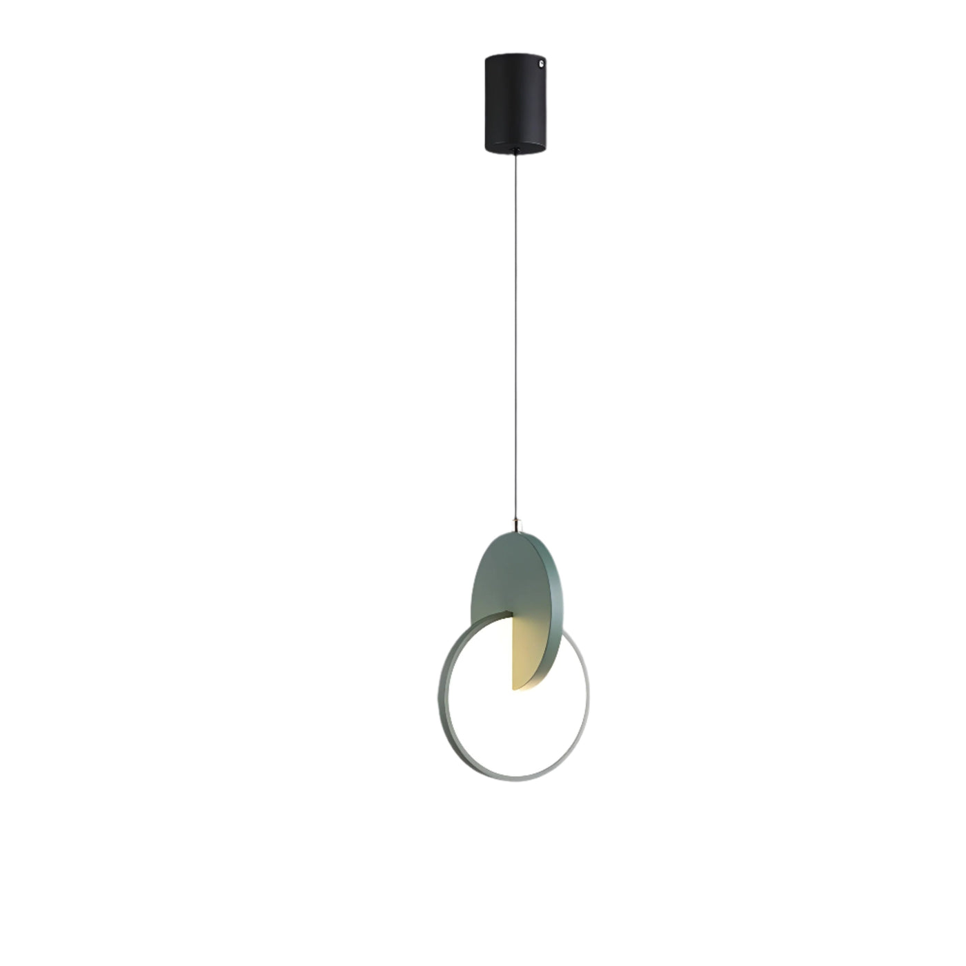 NordicGlow – Moderne skandinavische LED-Pendellampe mit rundem Rahmen und warmem Glühen