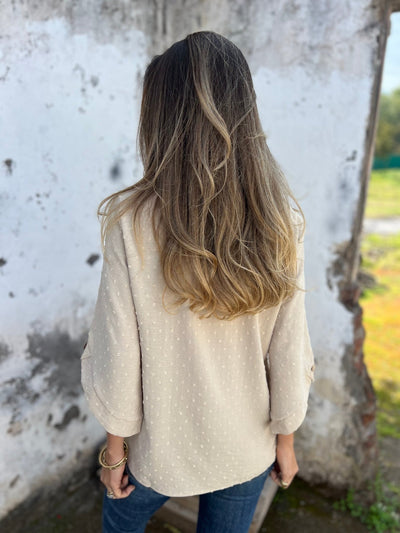 BENEDICTE - LOCKERE BLUSE MIT ÄRMELN