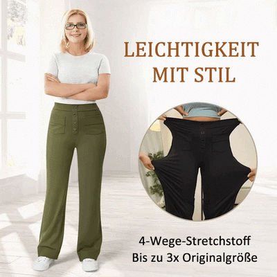 UNNA - ELASTISCHE FREIZEITHOSE MIT HOHEM BUND