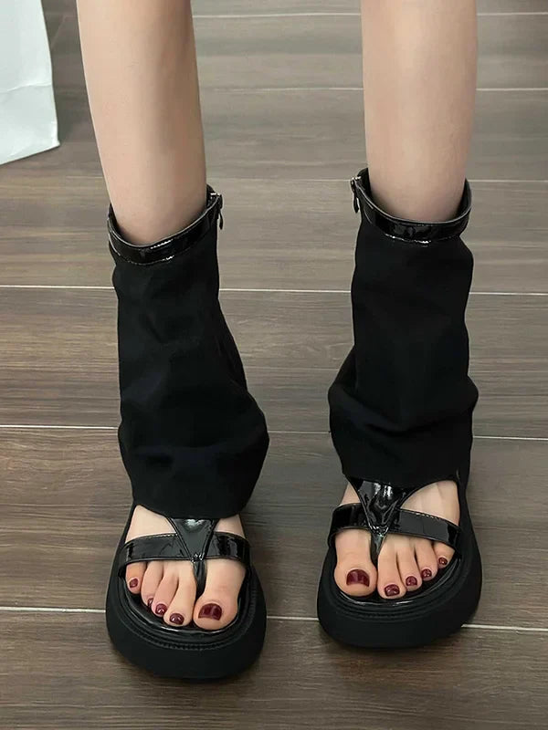 Damen Sandale Stiefel