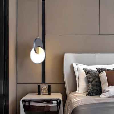 NordicGlow – Moderne skandinavische LED-Pendellampe mit rundem Rahmen und warmem Glühen