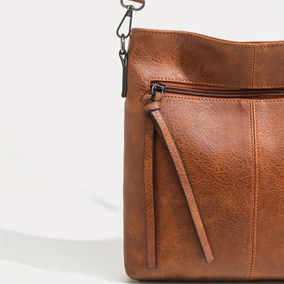 Lina | Vintage Schachbrett-Muster Umhängetasche