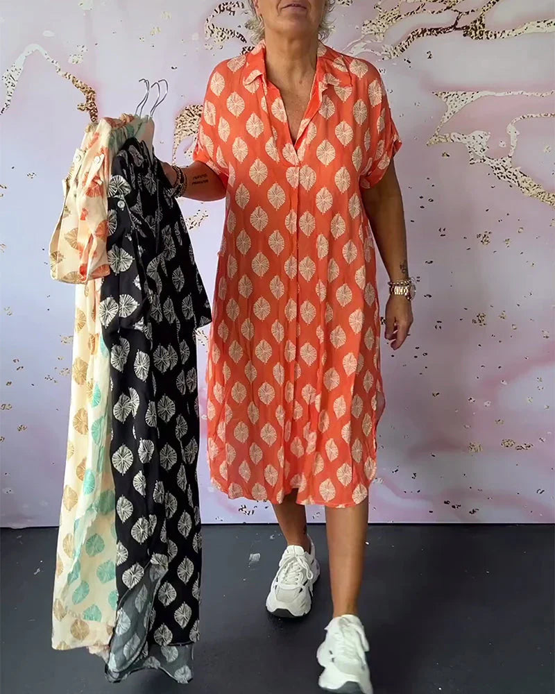 ERDMUTE - FRÜHLINGSKLEID MIT REVERS