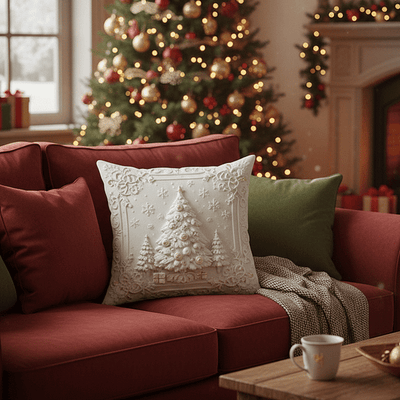 CozyFest – Weihnachtlich Gestalteter Kissenbezug Für Wohnkultur