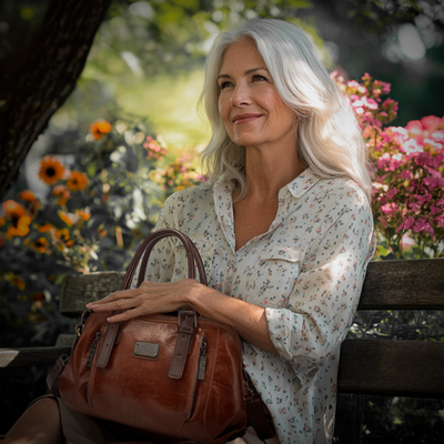 Seidenschal | Eleganter Heritage Statement-Tasche